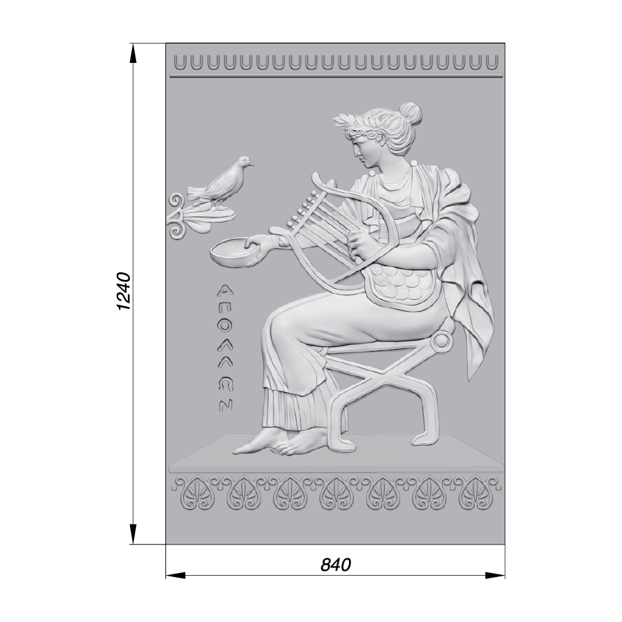 Барельеф ABA124-1